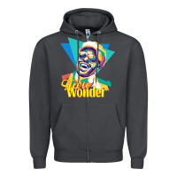 Smoke stevie wonder vintage Zipper Hoodie - linhVisuals