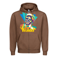 Chestnut stevie wonder vintage Zipper Hoodie - linhVisuals