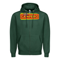 Sports Green suitable-pollo-campero-worn Zipper Hoodie - linhVisuals