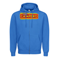 True Royal suitable-pollo-campero-worn Zipper Hoodie - linhVisuals