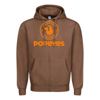 Chestnut suitable-popeyes-worn Zipper Hoodie - linhVisuals