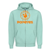 Seafoam suitable-popeyes-worn Zipper Hoodie - linhVisuals