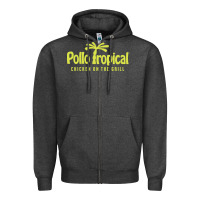 Charcoal Heather suitable-pollo-tropical-worn Zipper Hoodie - linhVisuals
