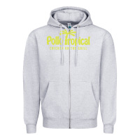 Heather Grey suitable-pollo-tropical-worn Zipper Hoodie - linhVisuals
