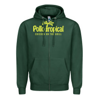 Sports Green suitable-pollo-tropical-worn Zipper Hoodie - linhVisuals