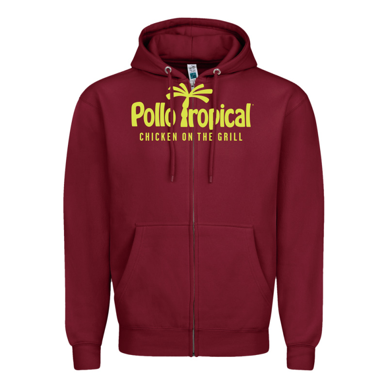 Suitable-pollo-tropical-worn Zipper Hoodie by linhVisuals | Teevron
