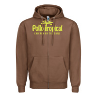 Chestnut suitable-pollo-tropical-worn Zipper Hoodie - linhVisuals