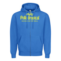 True Royal suitable-pollo-tropical-worn Zipper Hoodie - linhVisuals