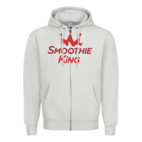 Dove Grey suitable-smoothie-king-worn Zipper Hoodie - linhVisuals