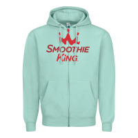 Seafoam suitable-smoothie-king-worn Zipper Hoodie - linhVisuals