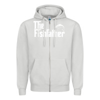 Dove Grey mens the fishfather funny fish father day lover t shirt t shirt Zipper Hoodie - linhVisuals