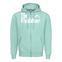 Seafoam mens the fishfather funny fish father day lover t shirt t shirt Zipper Hoodie - linhVisuals