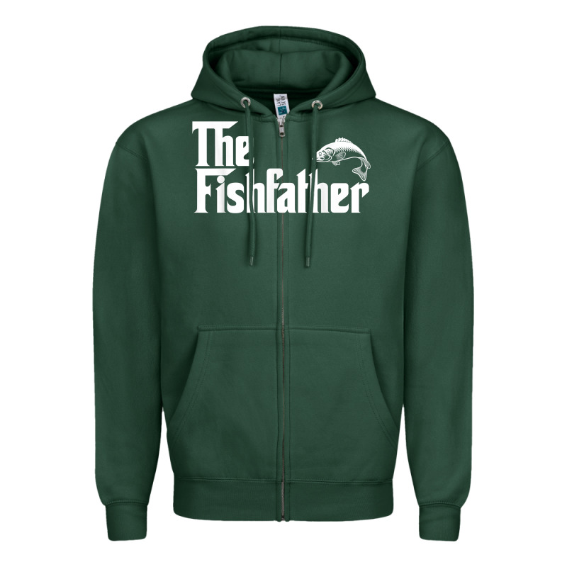 Mens The Fishfather Funny Fish Father Day Lover T Shirt T Shirt Zipper Hoodie by linhVisuals | Teevron