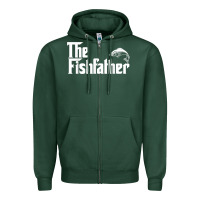 Sports Green mens the fishfather funny fish father day lover t shirt t shirt Zipper Hoodie - linhVisuals