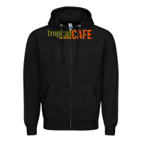 Black suitable-tropical-smoothie-cafe-worn Zipper Hoodie - linhVisuals