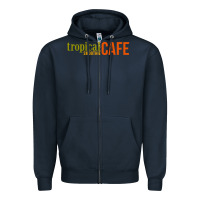 Navy suitable-tropical-smoothie-cafe-worn Zipper Hoodie - linhVisuals