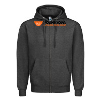Charcoal Heather suitable-yoshinoya-worn Zipper Hoodie - linhVisuals