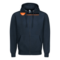 Navy suitable-yoshinoya-worn Zipper Hoodie - linhVisuals