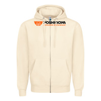 Sandshell suitable-yoshinoya-worn Zipper Hoodie - linhVisuals