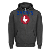 Charcoal Heather suitable-zaxby's-worn Zipper Hoodie - linhVisuals