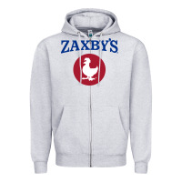 Heather Grey suitable-zaxby's-worn Zipper Hoodie - linhVisuals