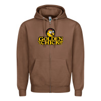 Chestnut suitable-golden-chick-worn Zipper Hoodie - linhVisuals
