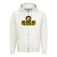Oatmeal Heather suitable-golden-chick-worn Zipper Hoodie - linhVisuals