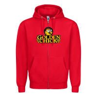 Red suitable-golden-chick-worn Zipper Hoodie - linhVisuals