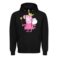 Black pig Zipper Hoodie - linhVisuals