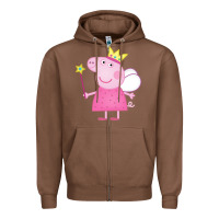 Chestnut pig Zipper Hoodie - linhVisuals