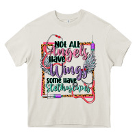 Cream cowgirl not all angels have wings Heavy Core Tee - CowGirlArtShop