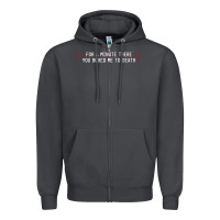 Smoke for a minute there you bored me to death Zipper Hoodie - linhVisuals