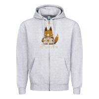 Heather Grey fox news new Zipper Hoodie - linhVisuals