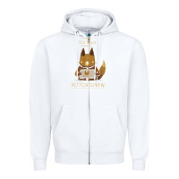White fox news new Zipper Hoodie - linhVisuals