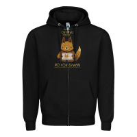 Black fox news new Zipper Hoodie - linhVisuals