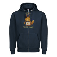 Navy fox news new Zipper Hoodie - linhVisuals