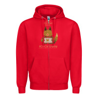 Red fox news new Zipper Hoodie - linhVisuals