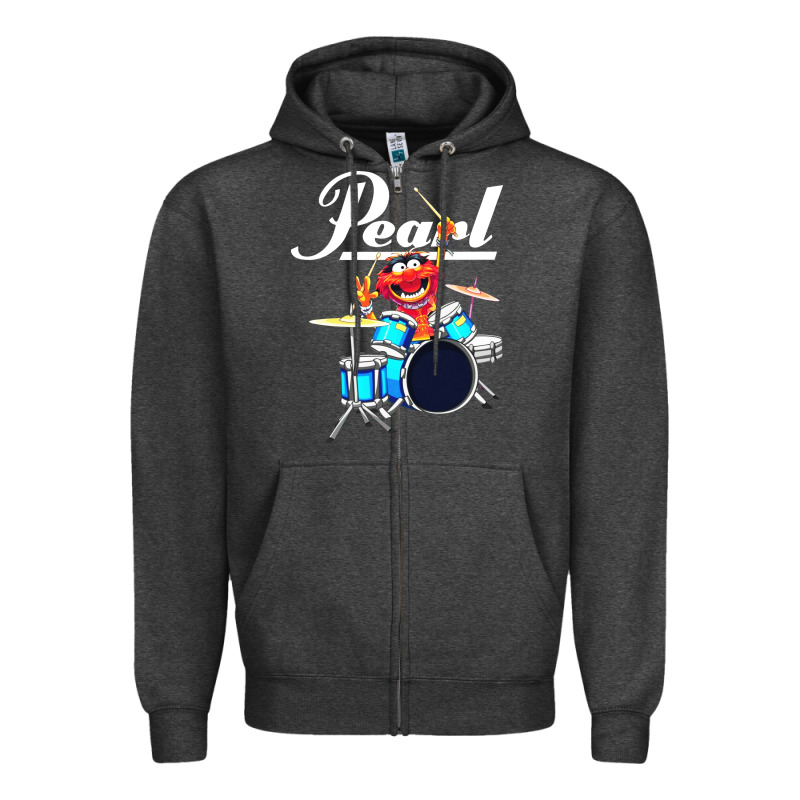 The Muppet Show Animal Playing Pearl Drums Zipper Hoodie by linhVisuals | Teevron