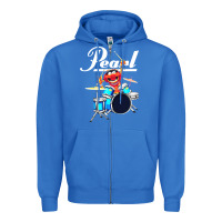 True Royal the muppet show animal playing pearl drums Zipper Hoodie - linhVisuals