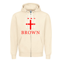 Sandshell brown university Zipper Hoodie - linhVisuals