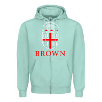 Seafoam brown university Zipper Hoodie - linhVisuals