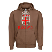 Chestnut brown university Zipper Hoodie - linhVisuals