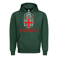 Sports Green brown university Zipper Hoodie - linhVisuals