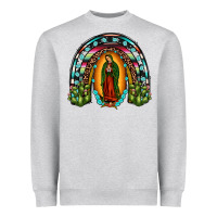 Our Lady Of Guadalupe Rainbow Heavyweight Sweatshirt | Teevron