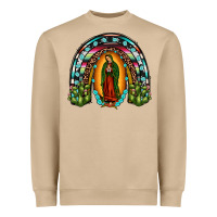 Mushroom our lady of guadalupe rainbow Heavyweight Sweatshirt - JahusDesignShop