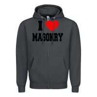 Smoke i love masonry Zipper Hoodie - linhVisuals
