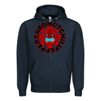 Navy r.e.d h.o.t c.h.i.l.i p.e.p.p.e.r.s t shirt Zipper Hoodie - linhVisuals