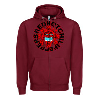 Burgundy r.e.d h.o.t c.h.i.l.i p.e.p.p.e.r.s t shirt Zipper Hoodie - linhVisuals