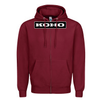 Burgundy Koho Zipper Hoodie - linhVisuals