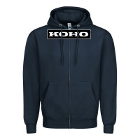 Navy Koho Zipper Hoodie - linhVisuals